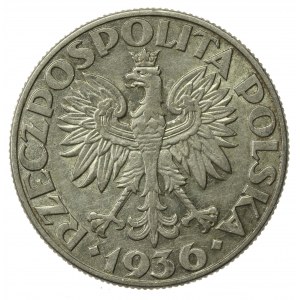 II RP, 5 złotych 1936 Żaglowiec (804)