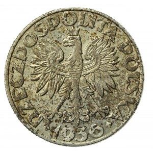 II RP, 5 złotych 1936, Żaglowiec (837)
