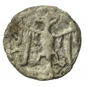 Jadwiga and Władysław Jagiełło 1386-1399, denarius, Wschowa (1004)