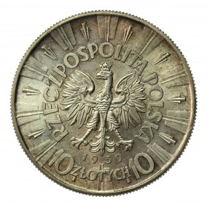 II RP, 10 złotych 1939 Piłsudski (406)