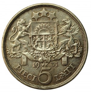 Latvia, 5 lats, 1931 (413)