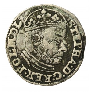 Stefan Batory, Trojak 1585, Olkusz, G-H na rewersie (439)