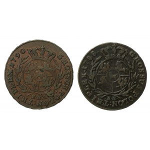 Stanislaw August Poniatowski, set of trojaks 1788 and 1790, Warsaw (460)