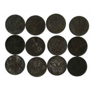 Królestwo Polskie, zestaw 20 fenigów 1917-1918. Razem 12 szt. (483)