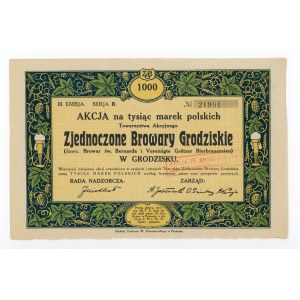 Zjednoczone Browary Grodziskie w Grodzisku, Em. 3, 1.000 mkp (312)
