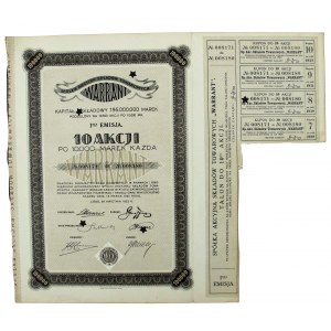 Warrant Sp. Akc. Składów Towarowych, Em.1, 10x 10.000 mkp 1923 (643)