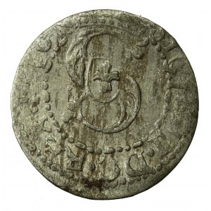 Zygmunt III Waza, Szeląg 1611, Ryga. odmiana ze skróconą datą (777)