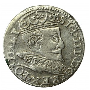 Zygmunt III Waza, trojak 1596, Ryga (866)