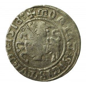 Zygmunt I Stary, Półgrosz 1518, Wilno - błąd, MONTEA (628)