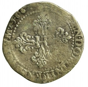 Henry the Valois, franc 1586, Dijon (648)