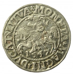 Sigismund II Augustus, Half-penny 1547, Vilnius - LI/LITVA (858)