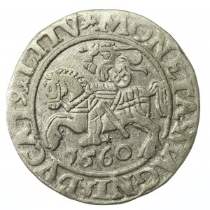 Sigismund II Augustus, Half-penny 1560, Vilnius - L/LITVA(864)