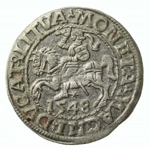 Sigismund II Augustus, Half-penny 1548, Vilnius - LI/LITVA (865)