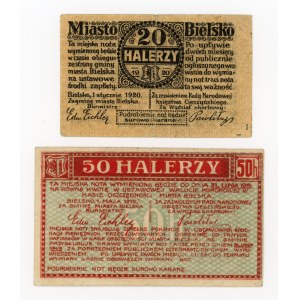 Bielsko/Bielitz; Miasto; 50 halerzy i 20 halerzy, 1919/1920 (1206)