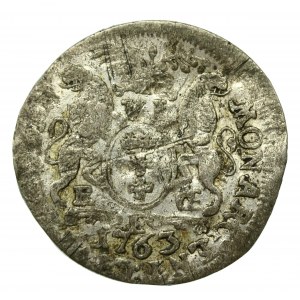 August III Sas, Szóstak 1763, Gdańsk (935)