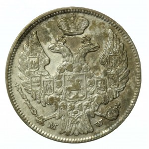 Zabór rosyjski, 15 kopiejek=1 złoty 1839 MW, Warszawa (557)