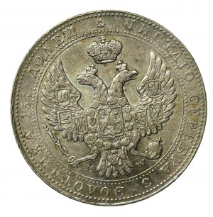 Russian partition, 3/4 ruble=5 zlotys 1840 MW, Warsaw (579)