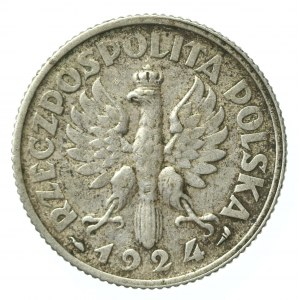II RP, 1 złoty 1924 Żniwiarka, Paryż (838)