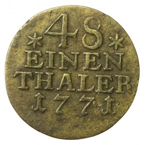 Niemcy, Królestwo Prus, Fryderyk II, 1/48 Talara 1771, Berlin A (1321)
