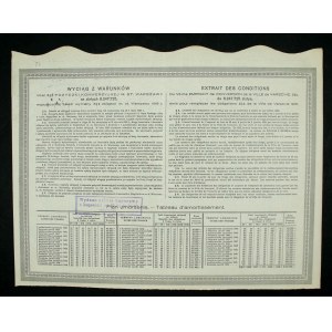 Warsaw, bond of the seventh loan for 50 zlotys 1926 (1505)