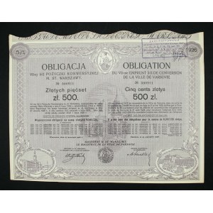 Warsaw, bond of the seventh loan for 500 zloty 1926 (1506)