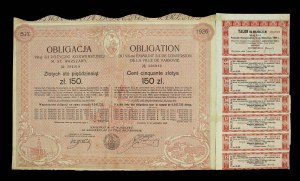 Warsaw, bond of the seventh loan for 150 zlotys 1926 (1525)