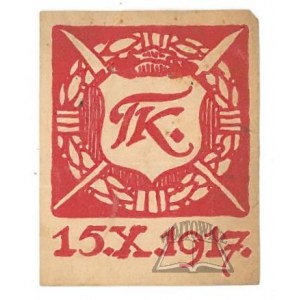 (KOŚCIUSZKO Tadeusz) TK. 15. X. 1917.