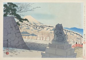Tomikichirō Tokuriki (1902-2000), Góra Fuji - widok ze świątyni Takeda w Kofu, 1939/1940