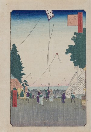 Utagawa Hiroshige (1797 - 1858), wyd. Yoshikawa Kobunkan, Kasumigaseki, z cyklu „100 słynnych widoków Edo”, Tokio, 1918