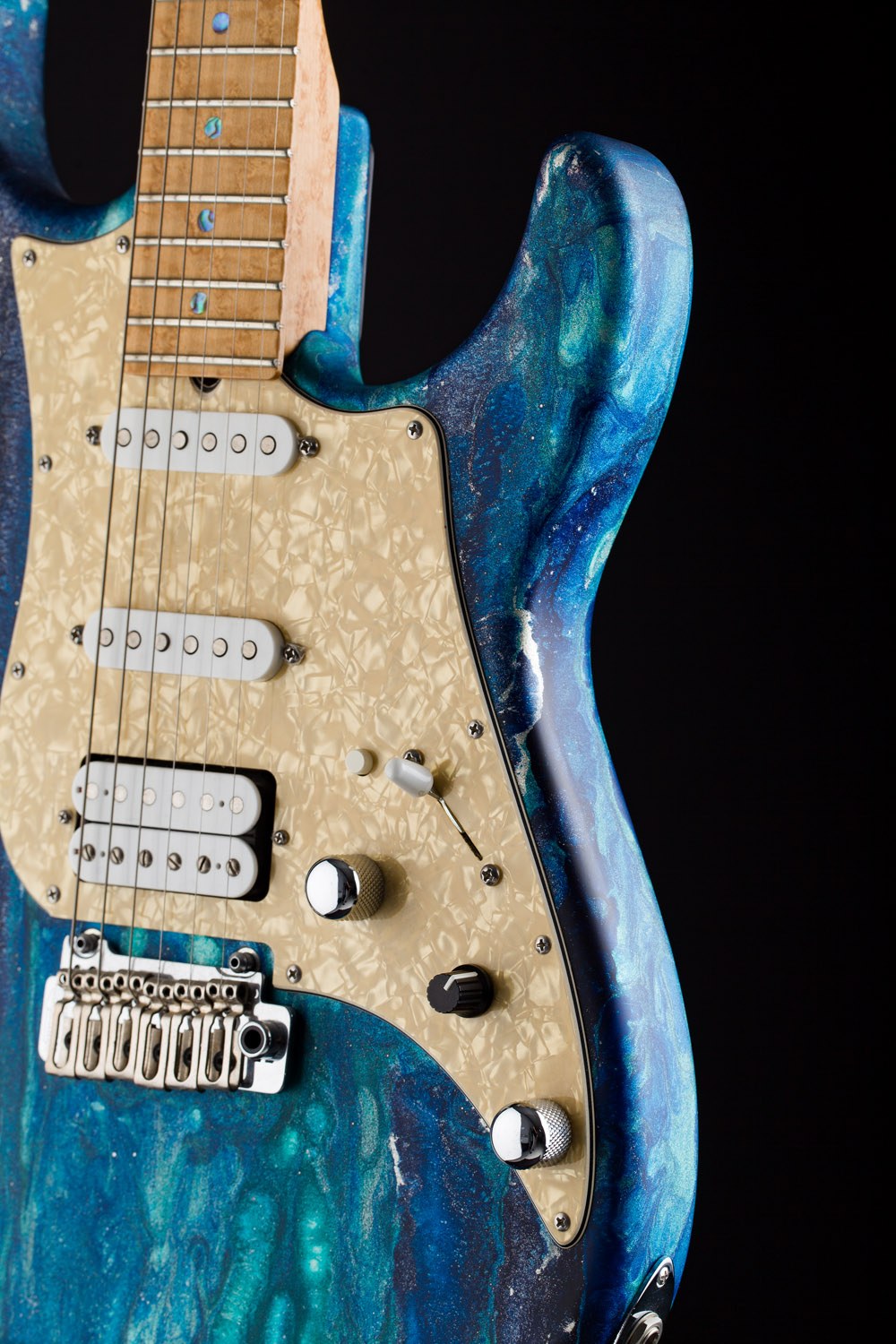 【美品】ATOMIC BLUESTAR DEMO ELITE 164cm Fender American Elite Stratocaster Sky Blue Metallic 2016