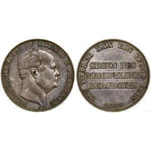 Niemcy, talar górniczy (Ausbeutetaler), 1858 A, Berlin