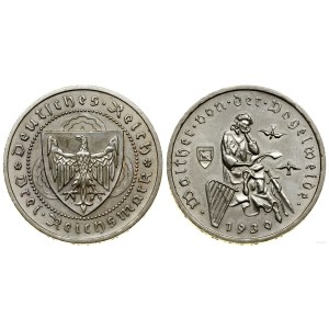 Niemcy, 3 marki, 1930 A, Berlin