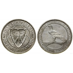 Niemcy, 3 marki, 1930 G, Karlsruhe