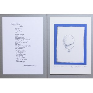 FIJAŁKOWSKI STANISŁAW, Wydawnictwo artystyczne: Tadeusz Różewicz i Stanisław I Fijałkowski zawierające grafikę: Tadeuszowi Różewiczowi, ed. 93/100, 2005,