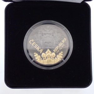 Český lev 2023 Ag.31,1g.selektivní pokov Au. černá patina, kapsle,etue,certifikát,
