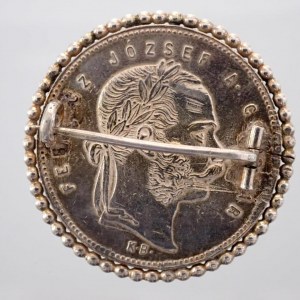 1 Zlatník 1869 KB,Ag. andělíčkový šperk s okruží a sponou,