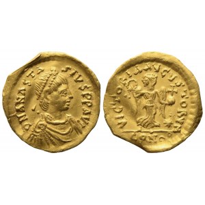 Anastasius I (491-518), Tremissis; AV (1,42 g; 14,4 mm)