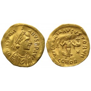 Justinian I (527-565), Tremissis; AV (1,30 g; 14,8 mm)