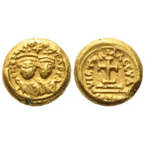 Heraclius (610-641), with Heraclius Constantine, Solidus; AV (4,70 g; 11,5 mm)