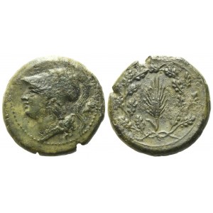 Sicily, Syracuse, Time of Pyrrhos of Epeiros (c.ca 278-276 BC) Æ (5,86 g; 18,8 mm)