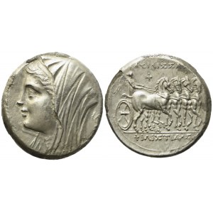 Sicily, Syracuse, Philistis, Wife of of Hieron II (274-216 BC), 16 Litrae or Tetradrachm; AR (12,80 g; 27 mm)
