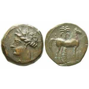 Carthage (c. 400-350 BC), Æ Unit (3,22 g; 15,3 mm)