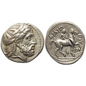 Kings of Macedon, Philip II (359-336 BC), Tetradrachm; AR (14,30 g; 24,7 mm)
