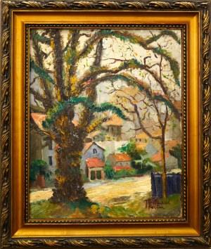 Jeanne BESNARD-FORTIN (1892-1978), Pejzaż z południa Francji, lata 1920-30-te