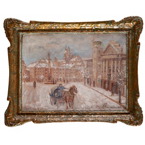 Wacław FARJASZEWSKI (1883 - 1974), Dorożką po Królewskim Przedmieściu