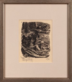 Maria HISZPAŃSKA-NEUMANN (1917-1980), W góralskiej wiosce, 1946