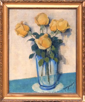 Janusz JAROSIEWICZ (1894-1974), Żółte róże, 1968
