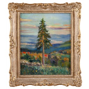 W. OSIŃSKI (XIX-XX w.), Samotna sosna, 1911