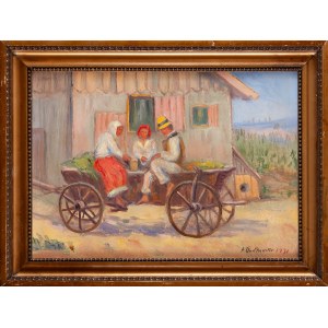 Artur RUTKOWSKI (20th century), On the cart, 1932(?)