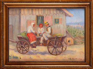 Artur RUTKOWSKI (XX w.), Na wozie, 1932(?)